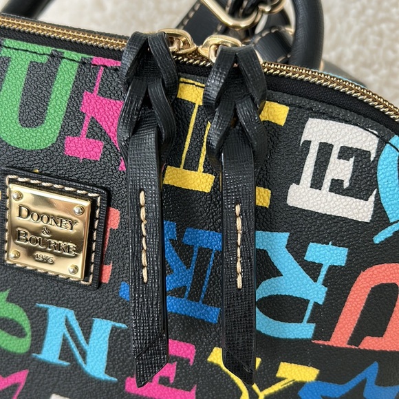 Dooney & Bourke Doodle Pod Backpack Black Multicolor - Picture 4 of 14